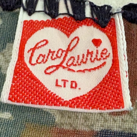 Vintage Caro Laurie LTD Patchwork Scarf - Eclectic Boho Design - Picture 4 of 7